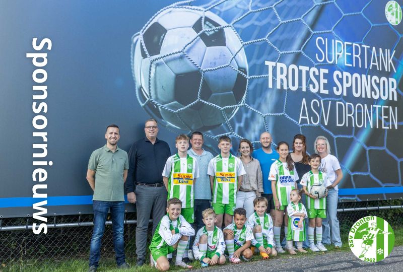 SuperTank nieuwe hoofdsponsor van asv Dronten voetbalacademie