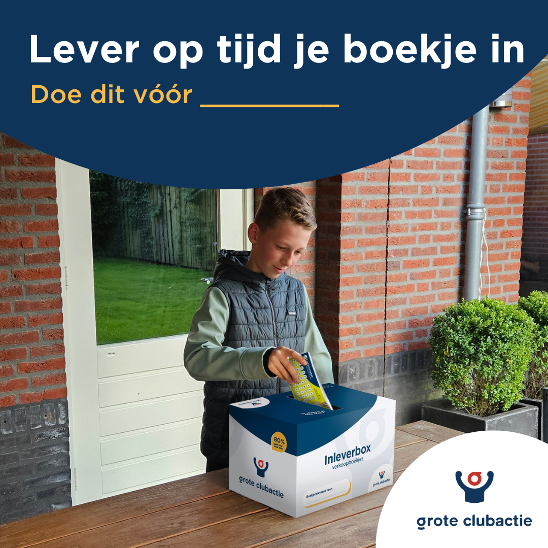 Verkoopboekje inleveren