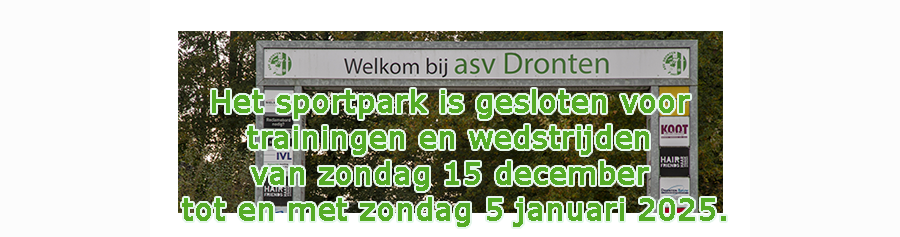 Sportpark gesloten