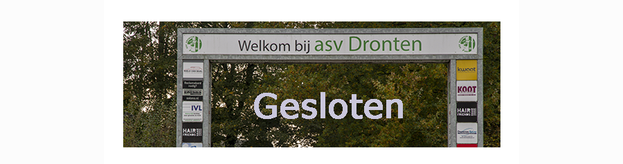 Sportpark gesloten tijdens de feestdagen