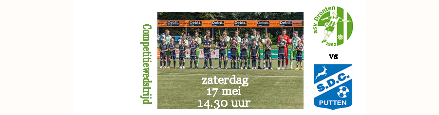 asv Dronten mag zich gaan mengen in de titelstrijd