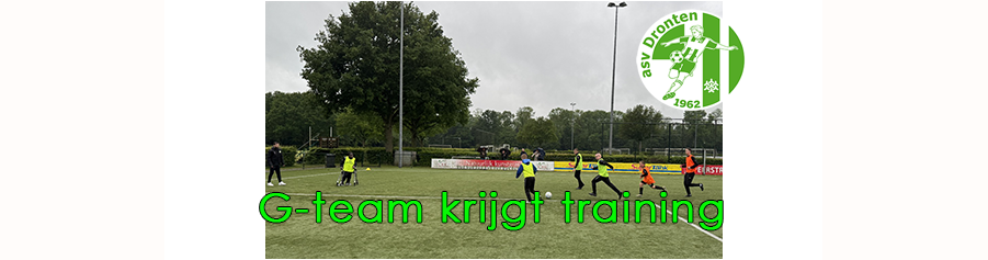 Hartverwarmende Training asv Dronten: G-Team en Eerste Elftal Trotseren Regen met Passie en Plezier!