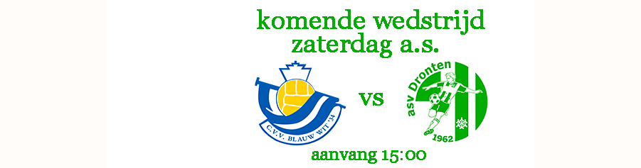 asv Dronten hoopt dat ook zaterdag het muntje de goeie kant op valt